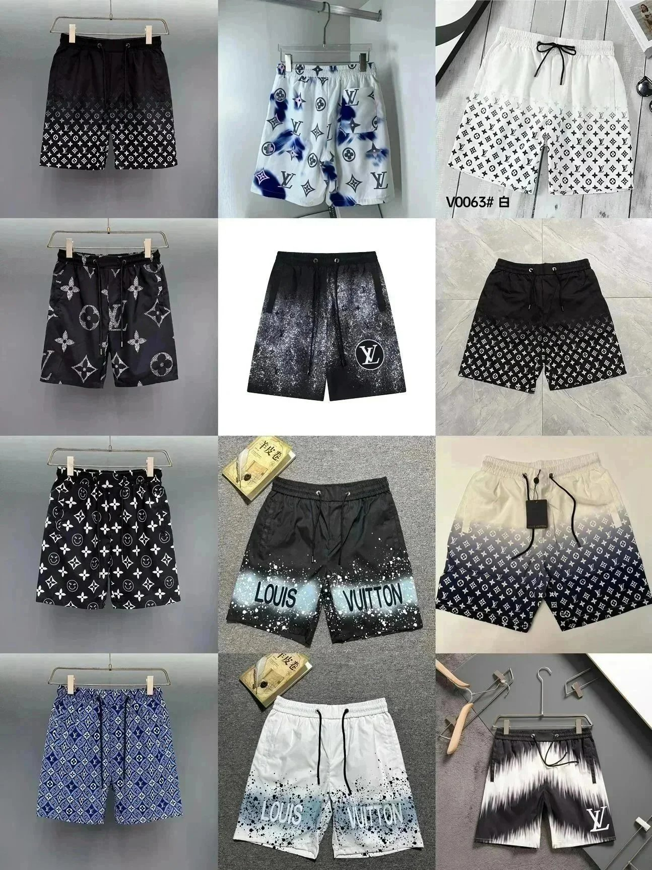  Louis Vuitton Monogram Oblique & Gradient Print Swim Shorts [40 styles]