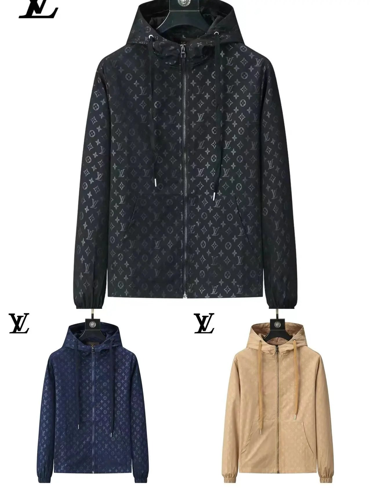  Louis Vuitton Monogram Hooded Jacket [5 styles]