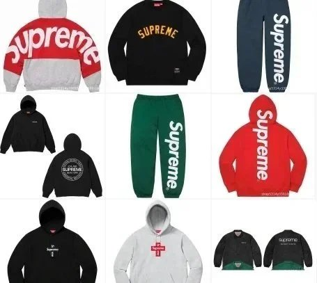 Supreme Long Sleeve Trousers Hoodie Set